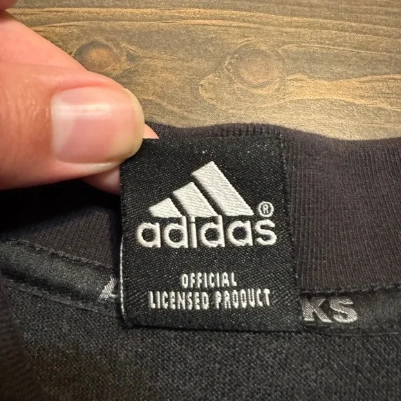 Adidas ALL BLACKS Polo Shirt Men's L New Zealand Rugby Black Embroidered logos